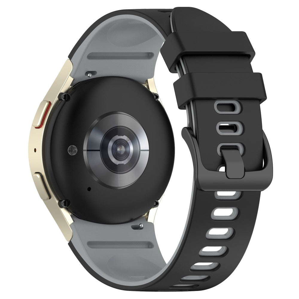 Klassisk Metal Og Silikone Universal Rem passer til Samsung Smartwatch - Sølv#serie_8