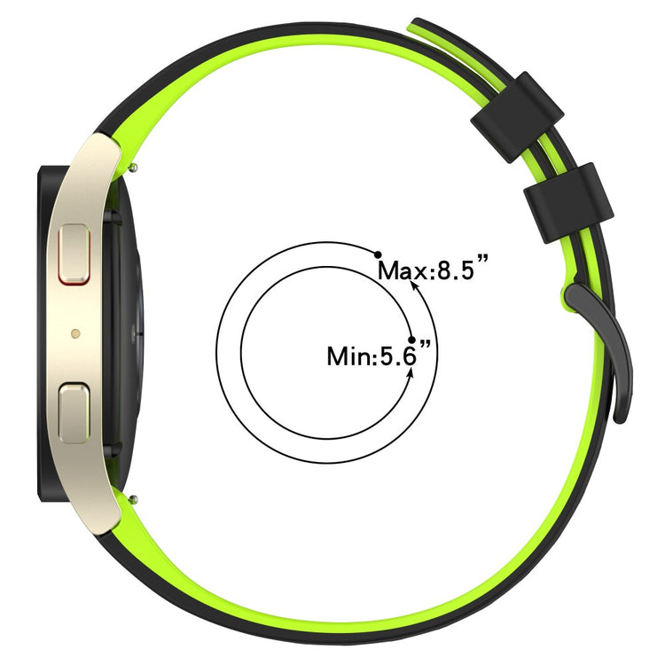 Klassisk Metal Og Silikone Universal Rem passer til Samsung Smartwatch - Grøn#serie_10