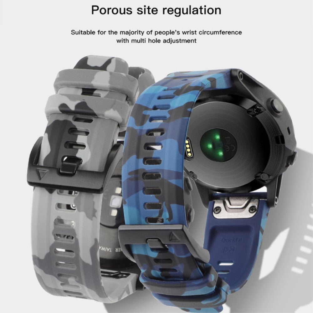 Holdbart Metal Og Silikone Universal Rem passer til Smartwatch - Gul#serie_6