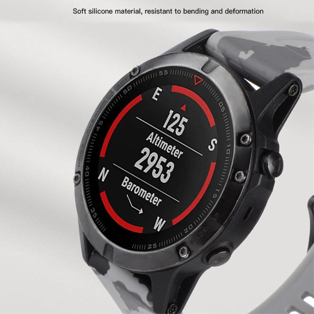 Holdbart Metal Og Silikone Universal Rem passer til Smartwatch - Blå#serie_8