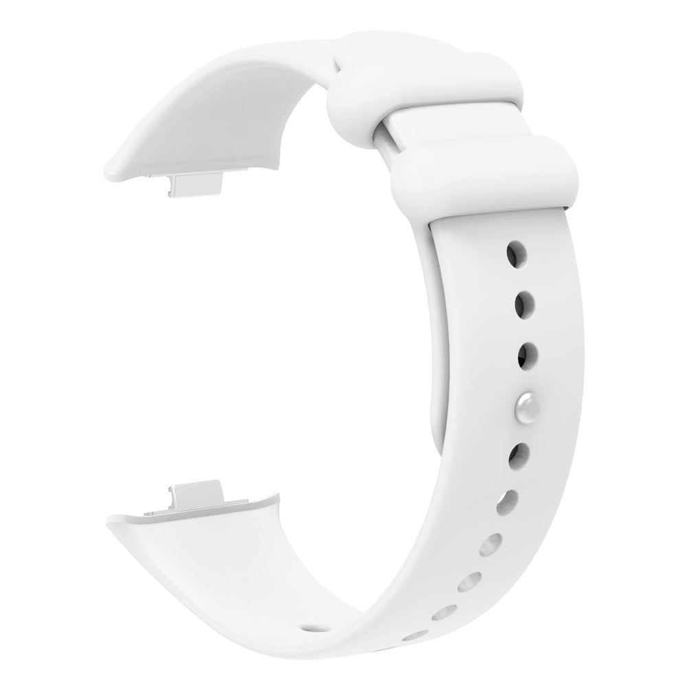 Super Cool Metal Og Silikone Rem passer til Xiaomi Smart Band 8 Pro - Hvid#serie_2