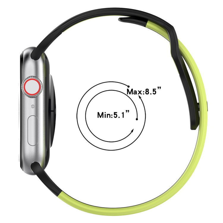 Smuk Silikone Universal Rem passer til Apple Smartwatch - Grøn#serie_2