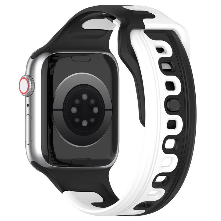 Smuk Silikone Universal Rem passer til Apple Smartwatch - Sort#serie_4