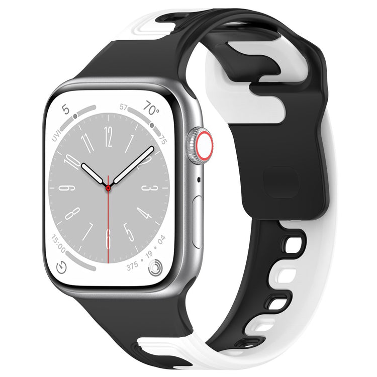 Smuk Silikone Universal Rem passer til Apple Smartwatch - Sort#serie_4