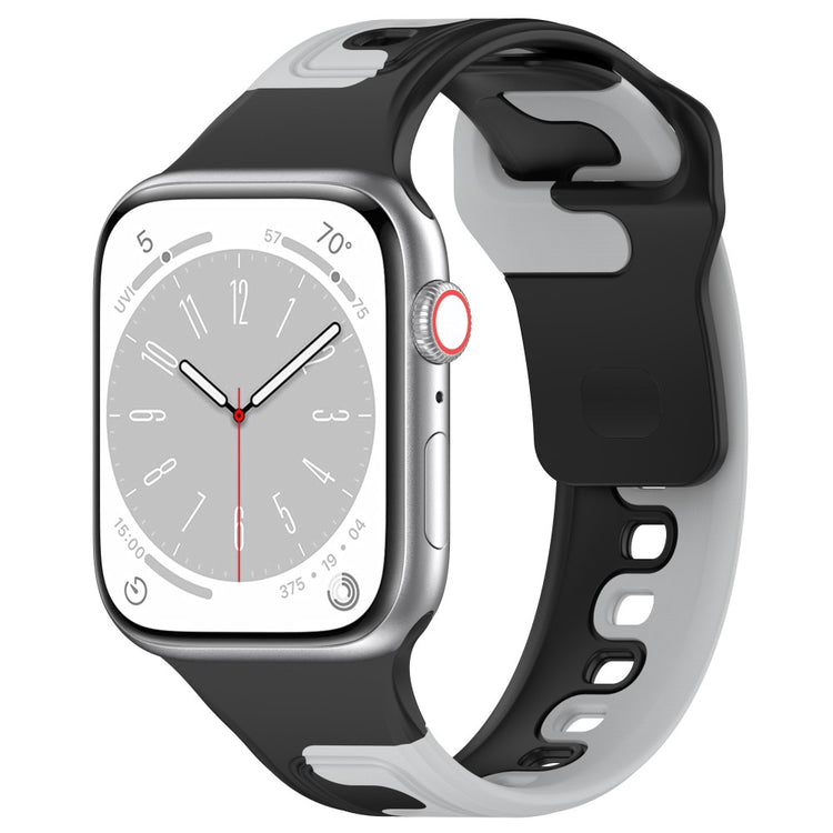 Smuk Silikone Universal Rem passer til Apple Smartwatch - Sølv#serie_5