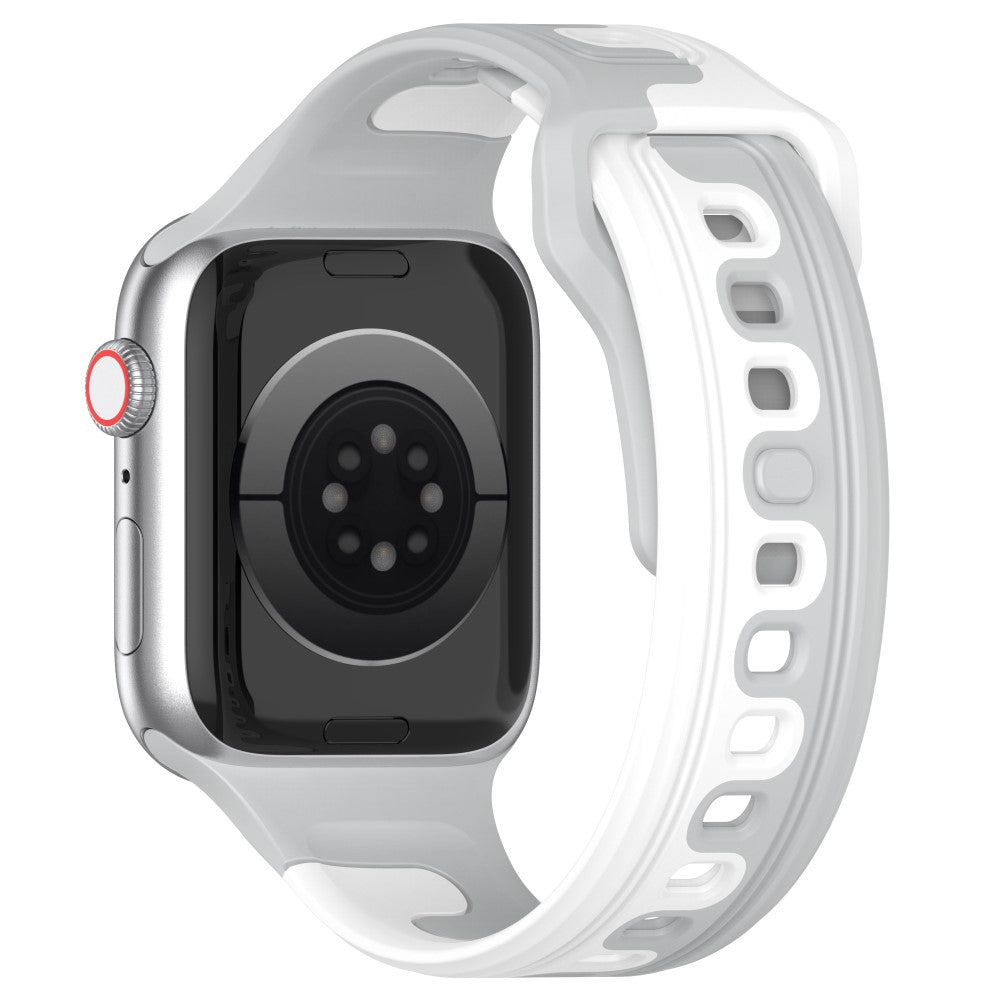 Smuk Silikone Universal Rem passer til Apple Smartwatch - Sølv#serie_8