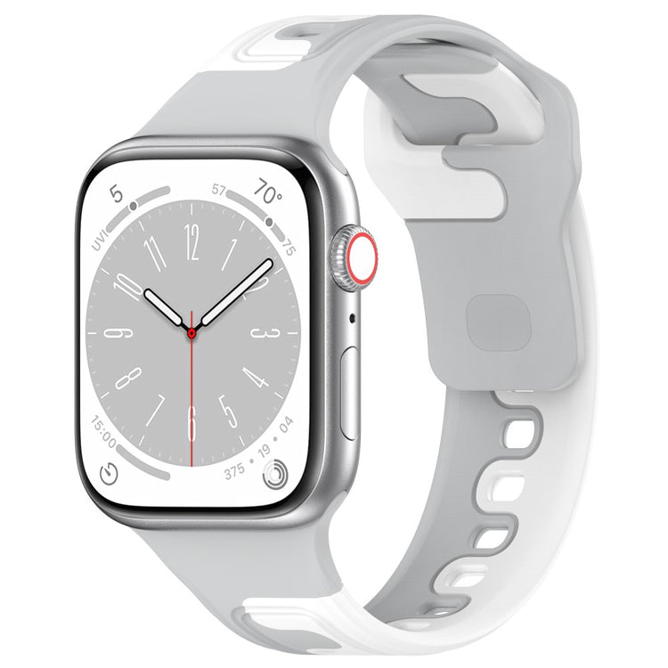 Smuk Silikone Universal Rem passer til Apple Smartwatch - Sølv#serie_8