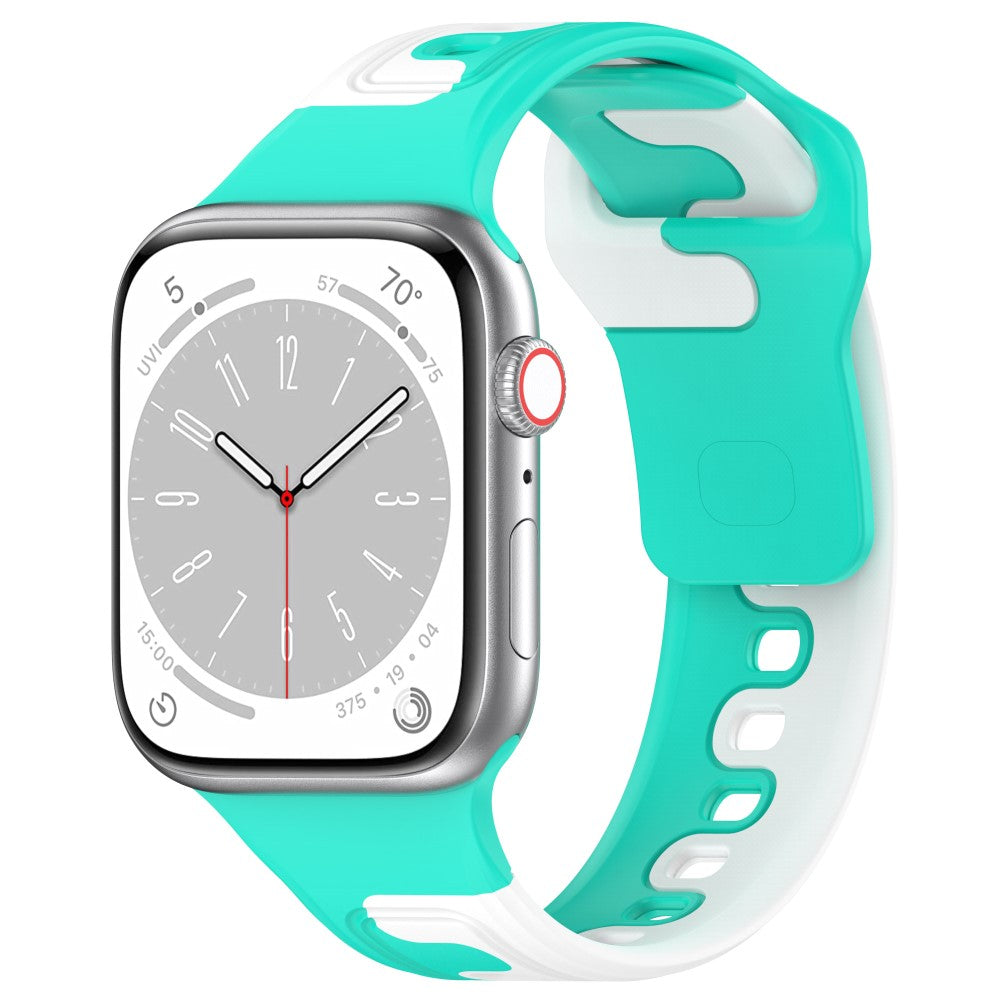 Smuk Silikone Universal Rem passer til Apple Smartwatch - Grøn#serie_10