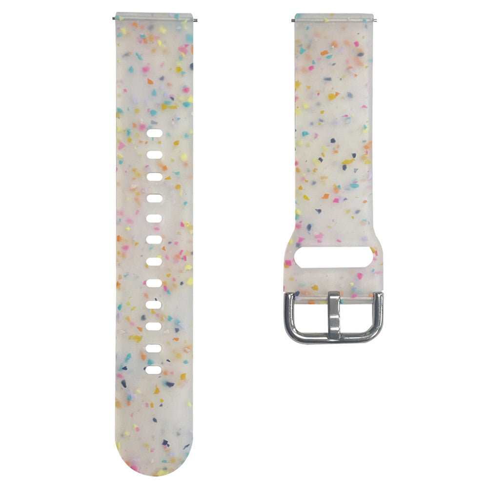 Samsung Galaxy Watch3 45mm / Huawei Watch GT Watch Band 22mm Silicone Pattern Sport Strap - Transparent#serie_5