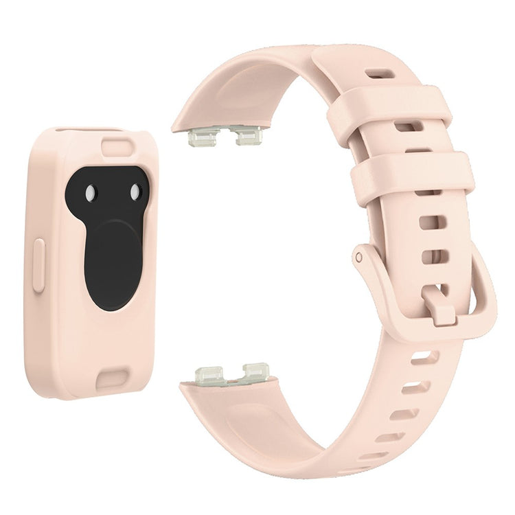 Helt Vildt Fed Silikone Rem passer til Huawei Band 8 - Pink#serie_7