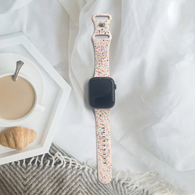 Sejt Silikone Universal Rem passer til Apple Smartwatch - Pink#serie_2