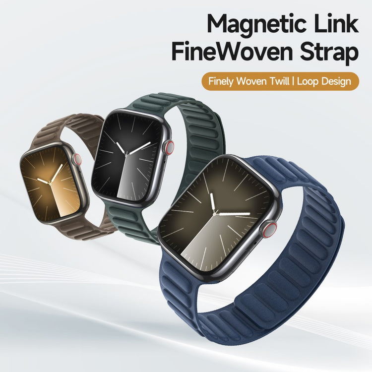 Mega Slidstærk Nylon Universal Rem passer til Apple Smartwatch - Blå#serie_1