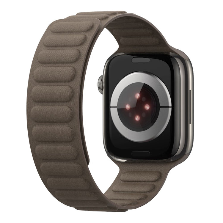 Mega Slidstærk Nylon Universal Rem passer til Apple Smartwatch - Brun#serie_2