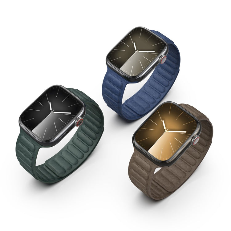 Mega Slidstærk Nylon Universal Rem passer til Apple Smartwatch - Grøn#serie_3