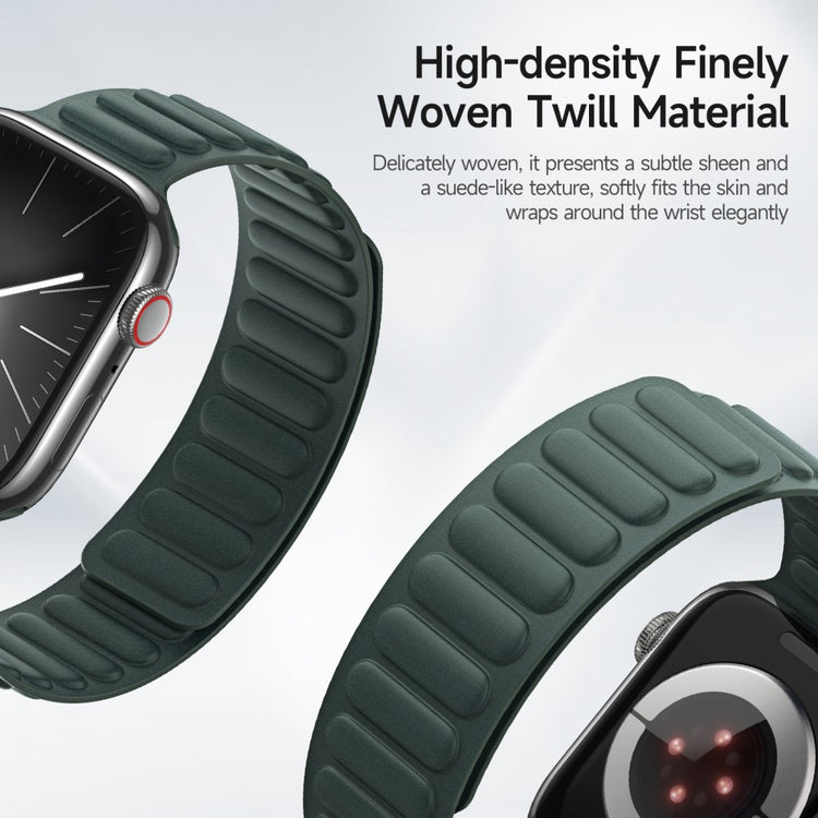 Mega Slidstærk Nylon Universal Rem passer til Apple Smartwatch - Grøn#serie_3
