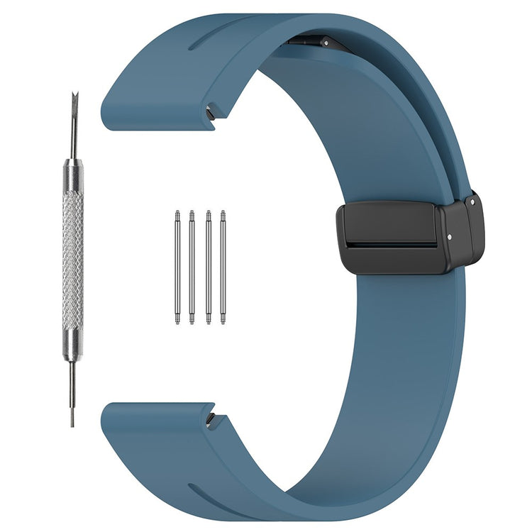 Mega Fed Silikone Universal Rem passer til Smartwatch - Blå#serie_6