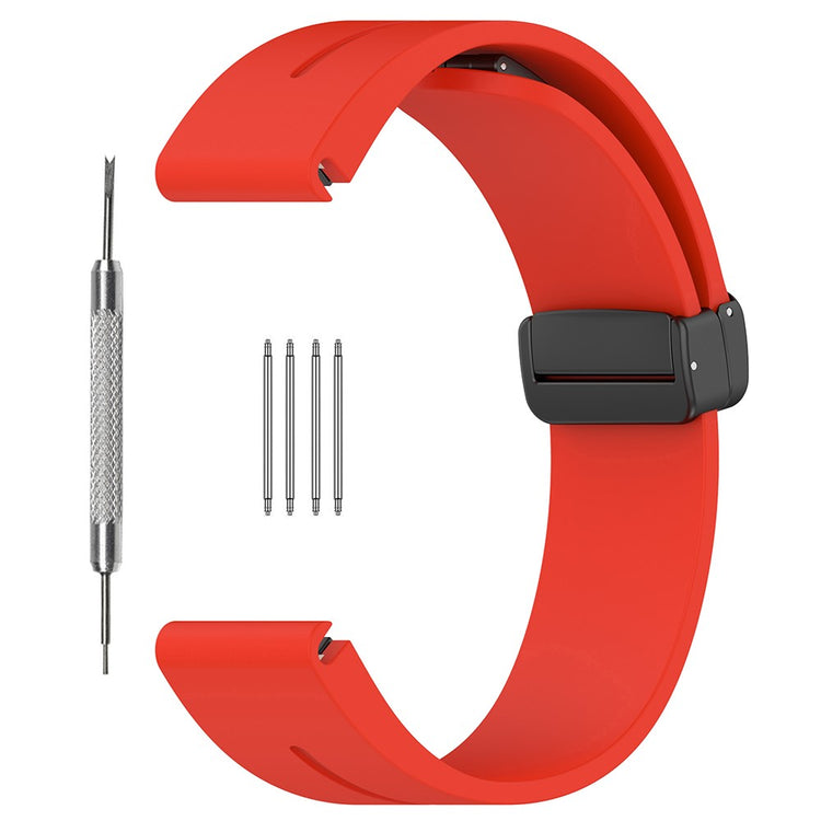 Mega Fed Silikone Universal Rem passer til Smartwatch - Rød#serie_7