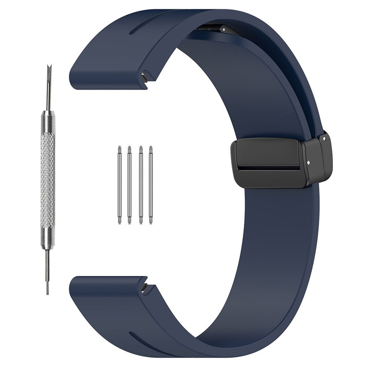 Mega Fed Silikone Universal Rem passer til Smartwatch - Blå#serie_11