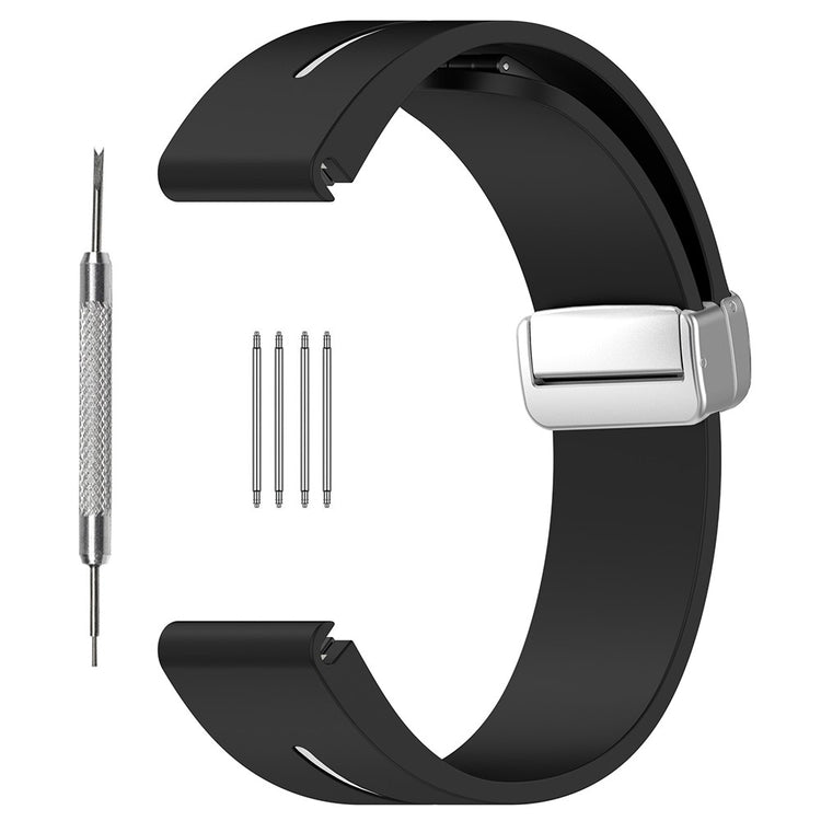 Super Nydelig Silikone Universal Rem passer til Samsung Smartwatch - Sort#serie_1