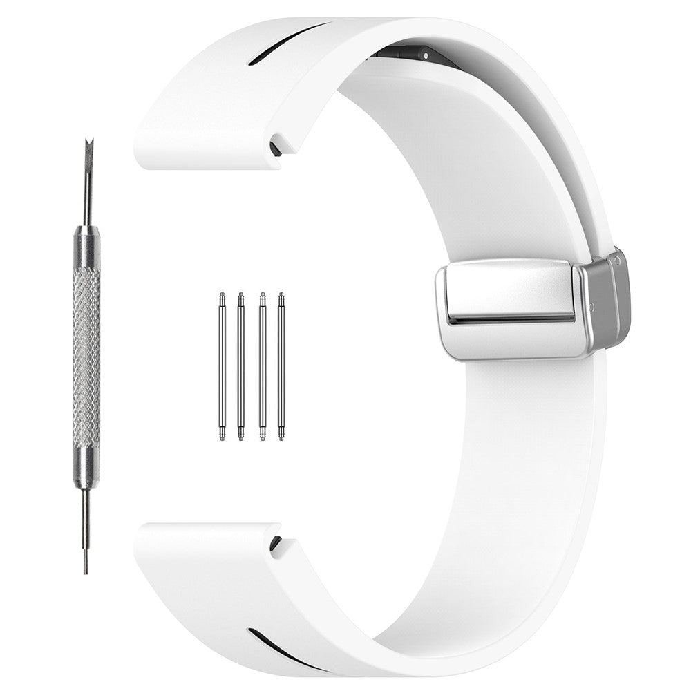 Super Nydelig Silikone Universal Rem passer til Samsung Smartwatch - Hvid#serie_2
