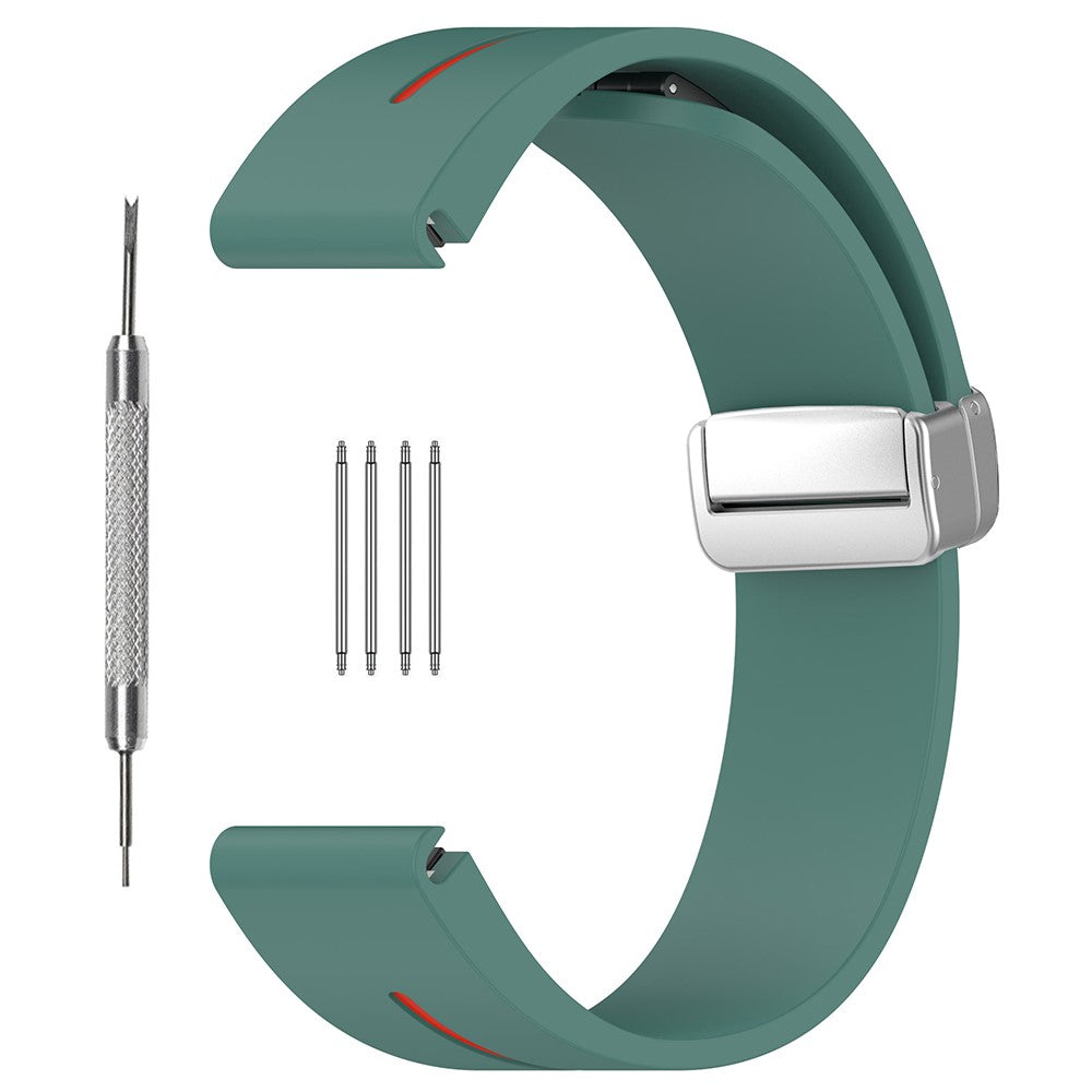Super Nydelig Silikone Universal Rem passer til Samsung Smartwatch - Grøn#serie_3