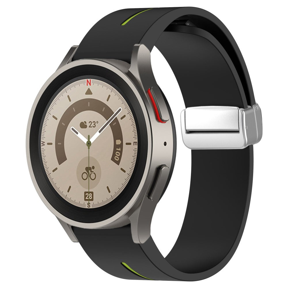 Super Nydelig Silikone Universal Rem passer til Samsung Smartwatch - Sort#serie_5