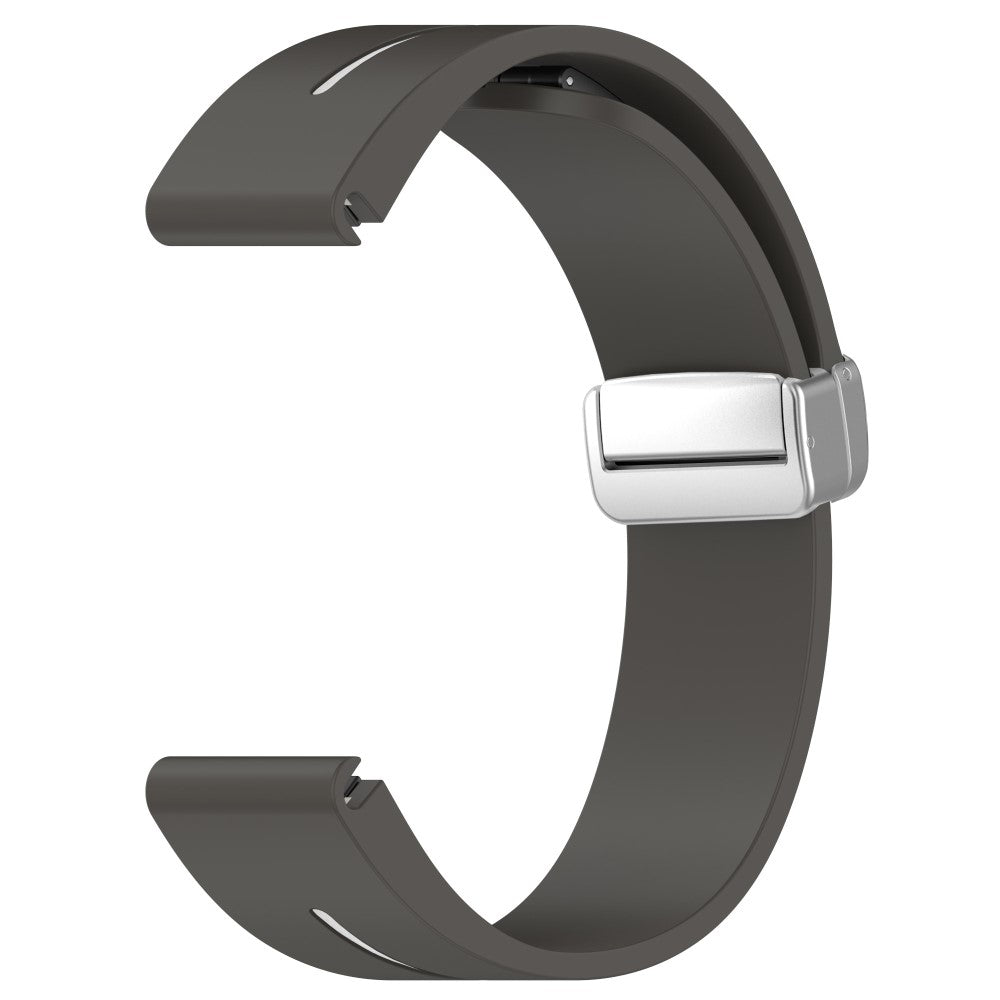 Super Nydelig Silikone Universal Rem passer til Samsung Smartwatch - Sølv#serie_6