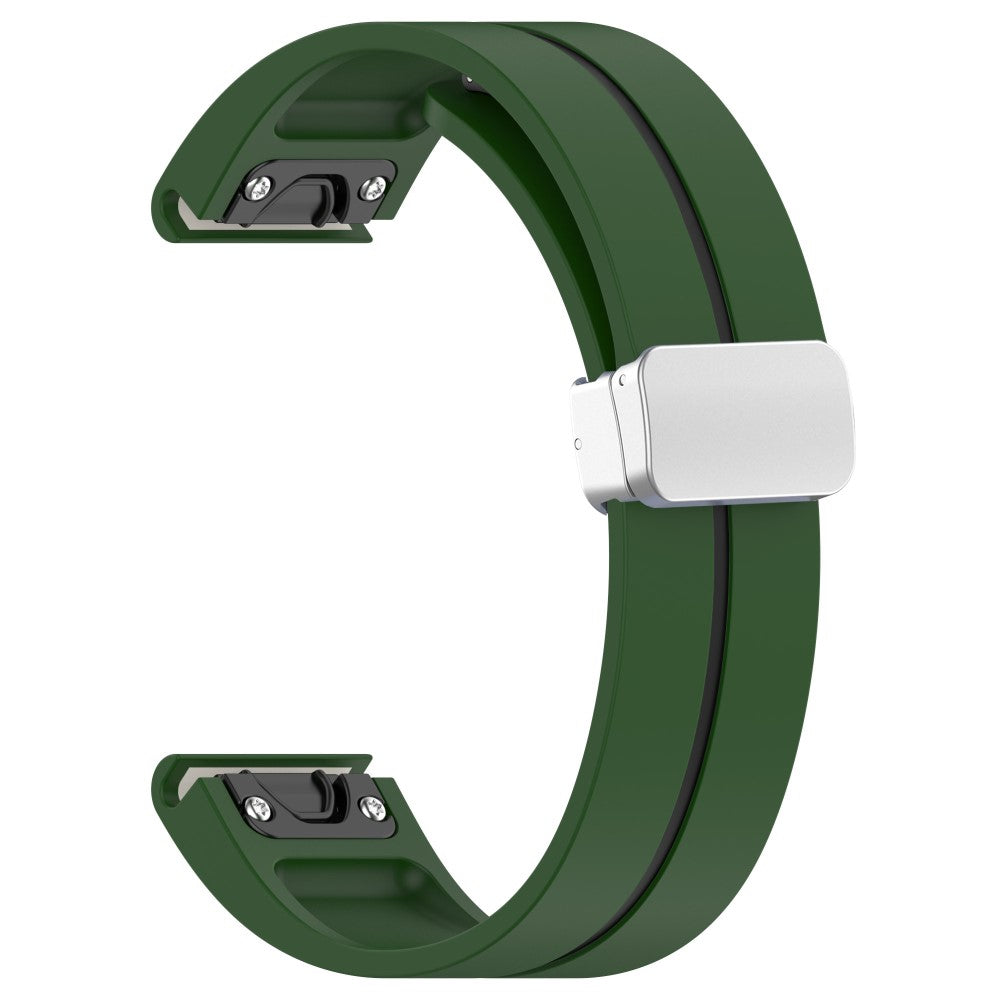 Super Nydelig Silikone Universal Rem passer til Samsung Smartwatch - Grøn#serie_7
