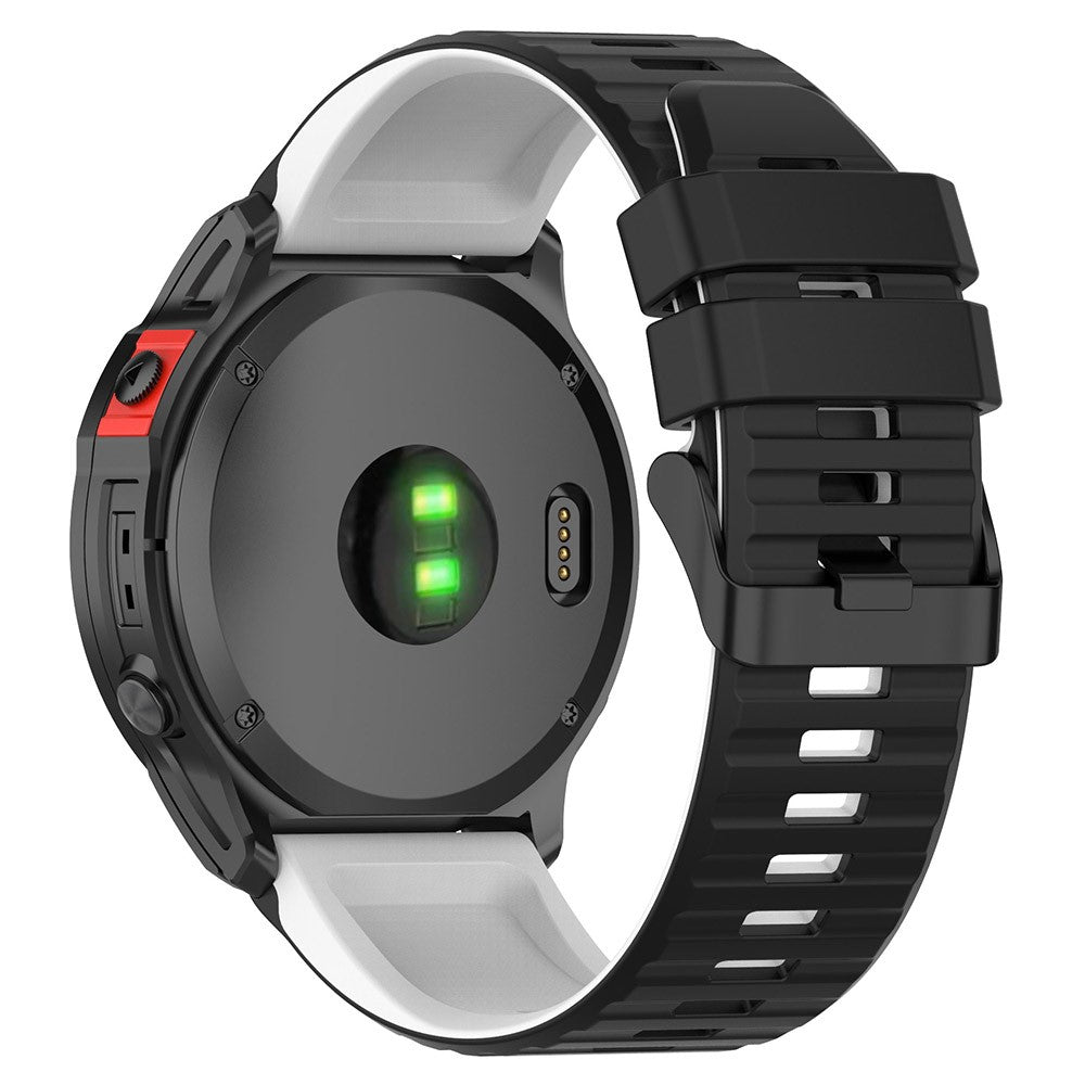 Solid Silikone Universal Rem passer til Garmin Smartwatch - Hvid#serie_1