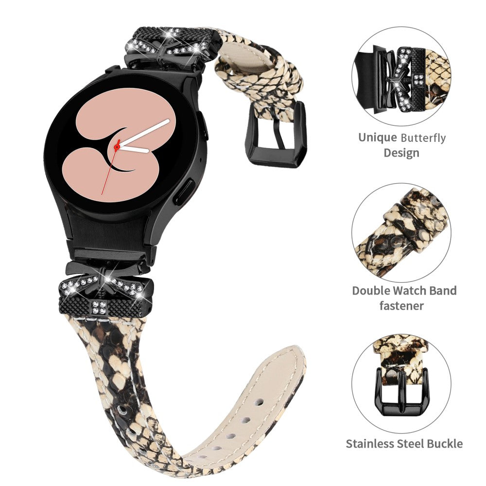 Rigtigt Pænt Kunstlæder Universal Rem passer til Samsung Smartwatch - Brun#serie_3