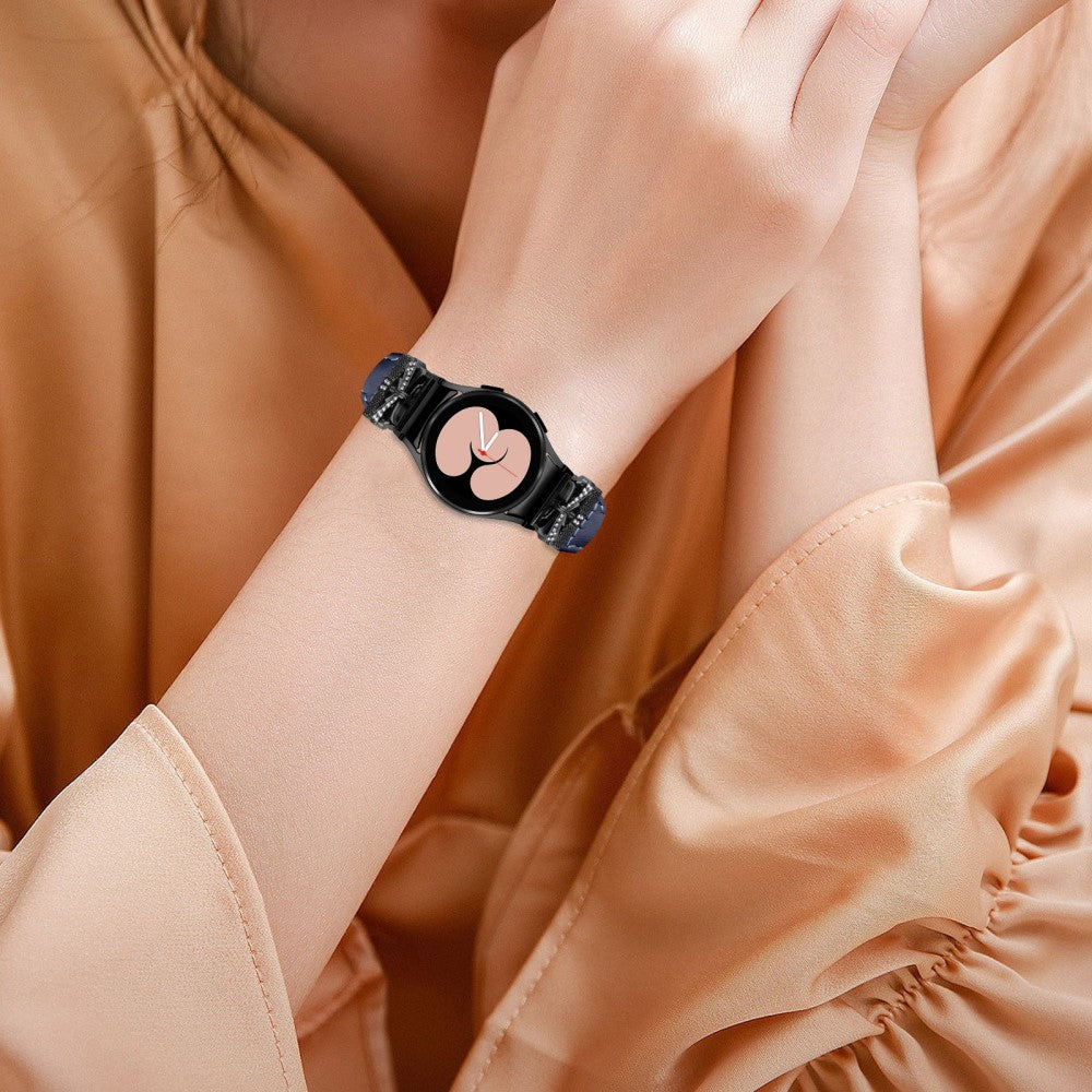 Rigtigt Pænt Kunstlæder Universal Rem passer til Samsung Smartwatch - Blå#serie_4