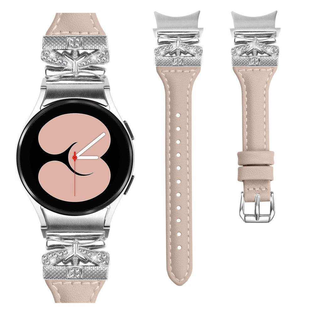 Cool Kunstlæder Universal Rem passer til Samsung Smartwatch - Hvid#serie_1