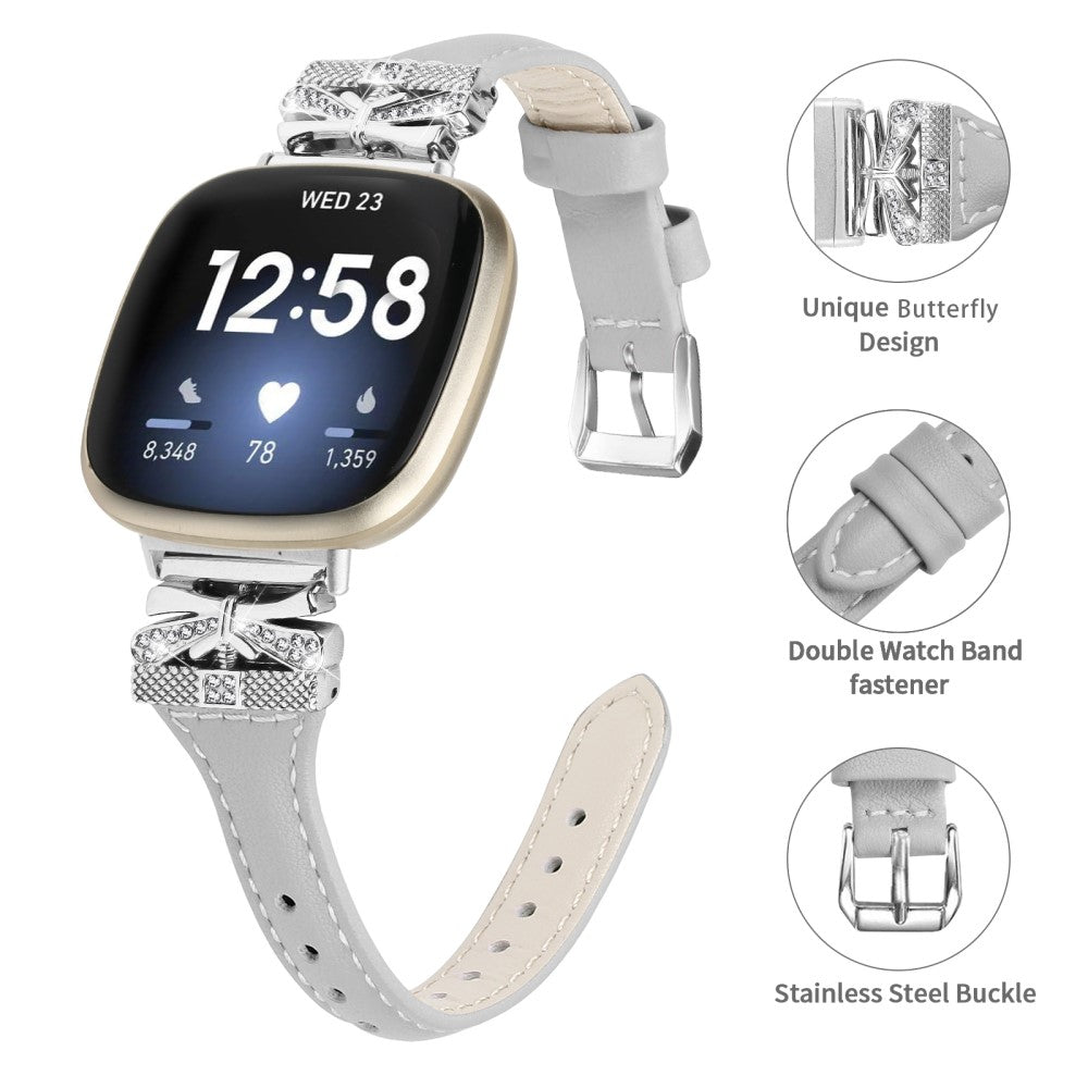 Stilren Metal Universal Rem passer til Fitbit Smartwatch - Sølv#serie_1