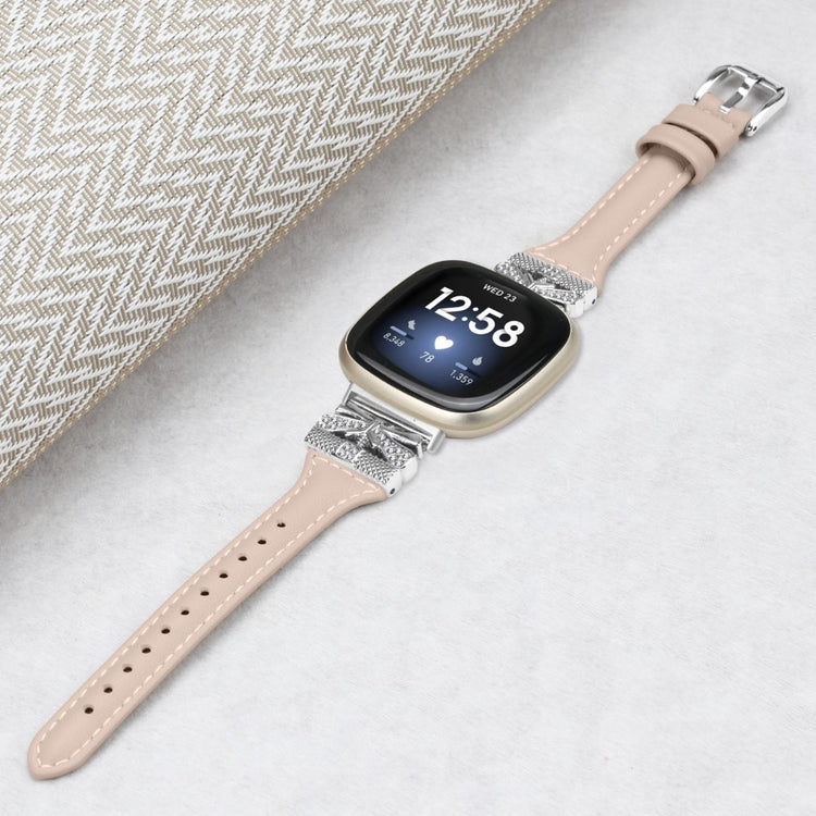 Stilren Metal Universal Rem passer til Fitbit Smartwatch - Hvid#serie_3