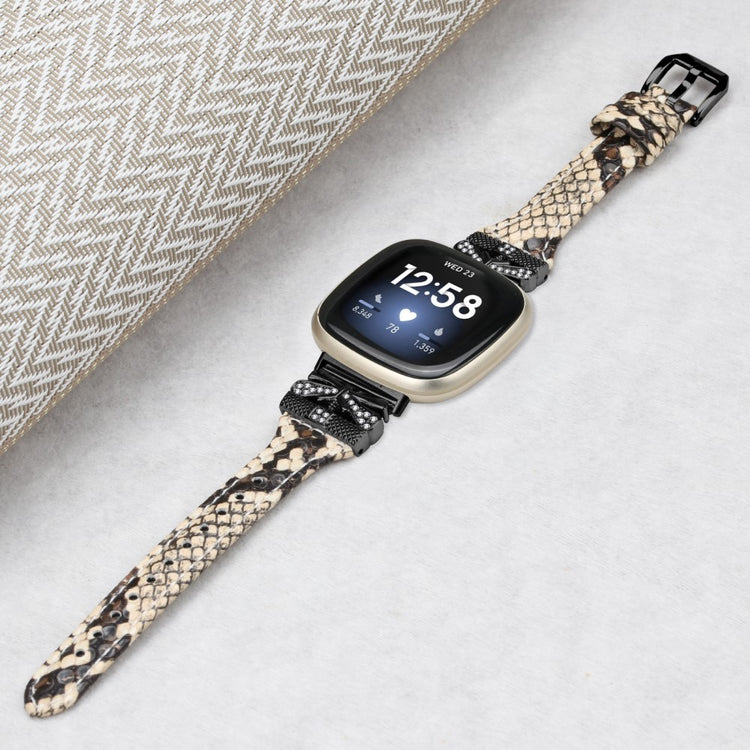 Mega Cool Kunstlæder Universal Rem passer til Fitbit Smartwatch - Brun#serie_4