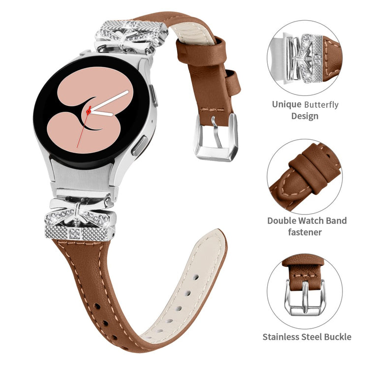 Mega Cool Kunstlæder Universal Rem passer til Samsung Smartwatch - Brun#serie_2