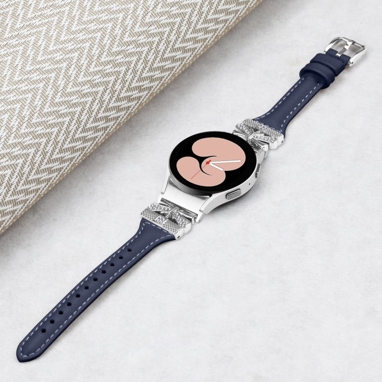Mega Cool Kunstlæder Universal Rem passer til Samsung Smartwatch - Blå#serie_4