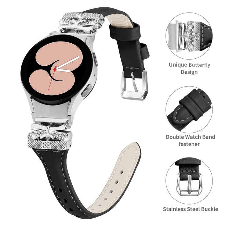 Mega Cool Kunstlæder Universal Rem passer til Samsung Smartwatch - Sort#serie_6