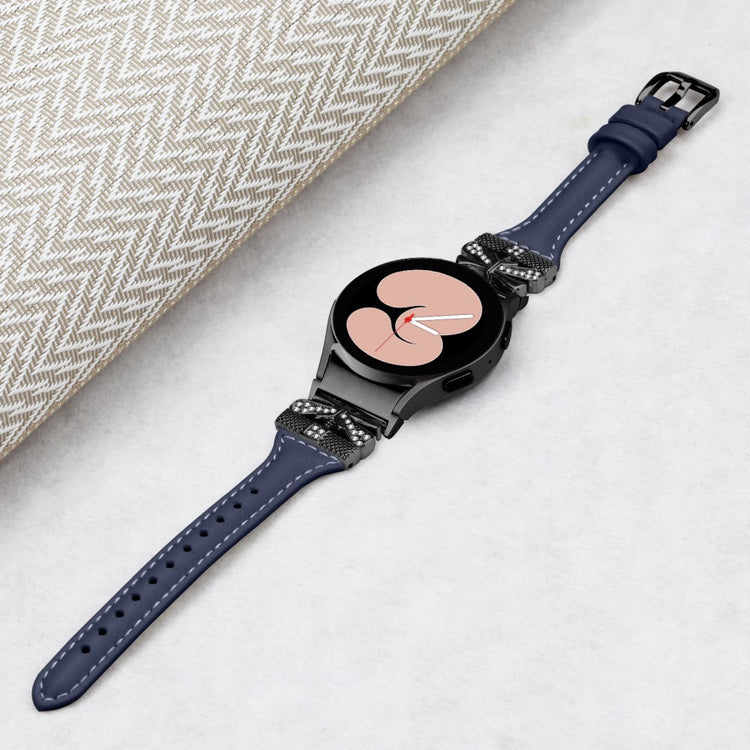 Fremragende Kunstlæder Universal Rem passer til Samsung Smartwatch - Blå#serie_1