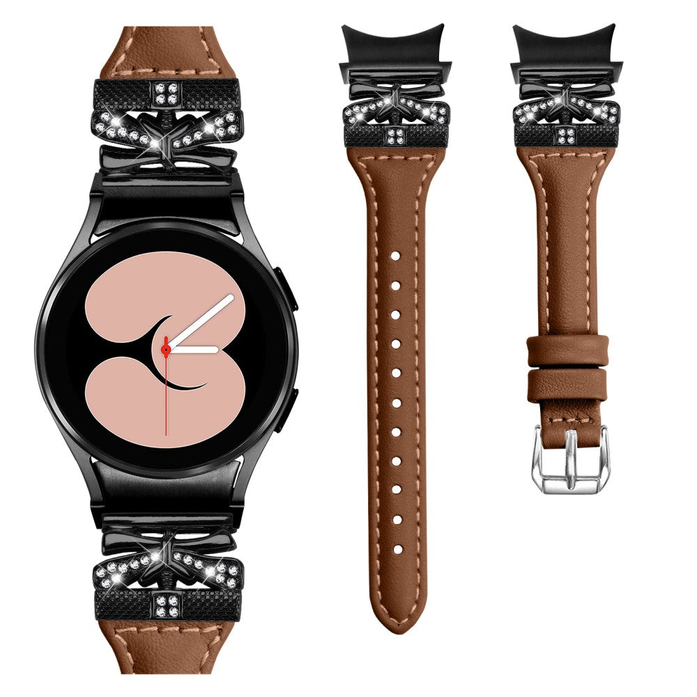 Fremragende Kunstlæder Universal Rem passer til Samsung Smartwatch - Brun#serie_6