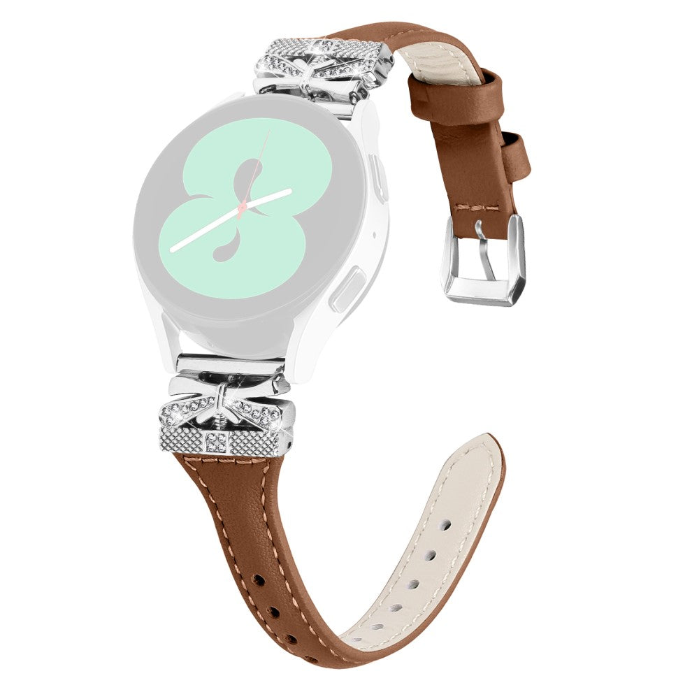 Meget Smuk Kunstlæder Universal Rem passer til Samsung Smartwatch - Brun#serie_5