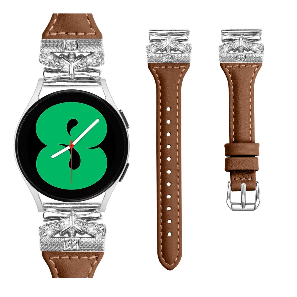 Meget Smuk Kunstlæder Universal Rem passer til Samsung Smartwatch - Brun#serie_5