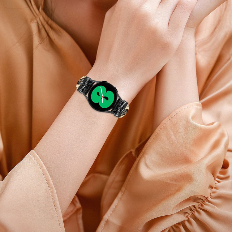 Super Holdbart Kunstlæder Universal Rem passer til Samsung Smartwatch - Brun#serie_4