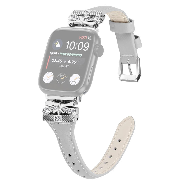Meget Godt Kunstlæder Universal Rem passer til Apple Smartwatch - Sølv#serie_5