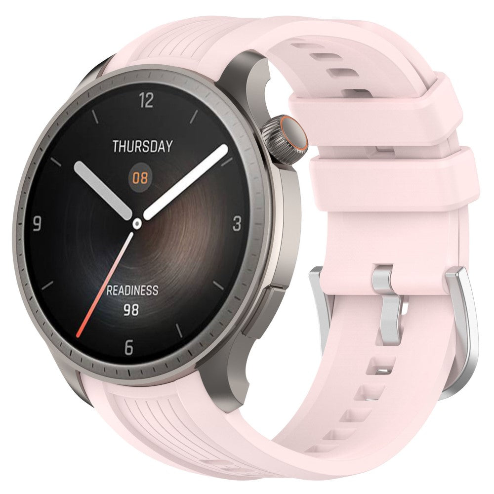 Meget Skøn Silikone Rem passer til Amazfit Balance - Pink#serie_5