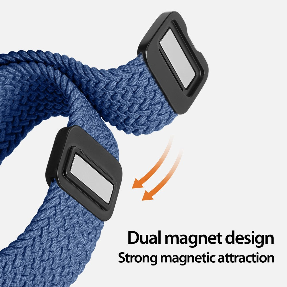 Super Pænt Nylon Universal Rem passer til Apple Smartwatch - Blå#serie_7
