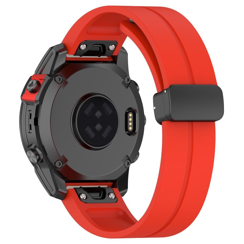 Fremragende Silikone Universal Rem passer til Smartwatch - Rød#serie_7