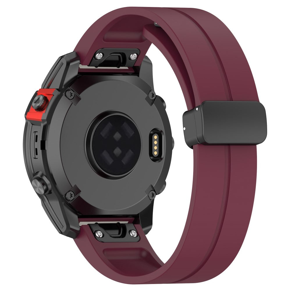 Fremragende Silikone Universal Rem passer til Smartwatch - Rød#serie_8