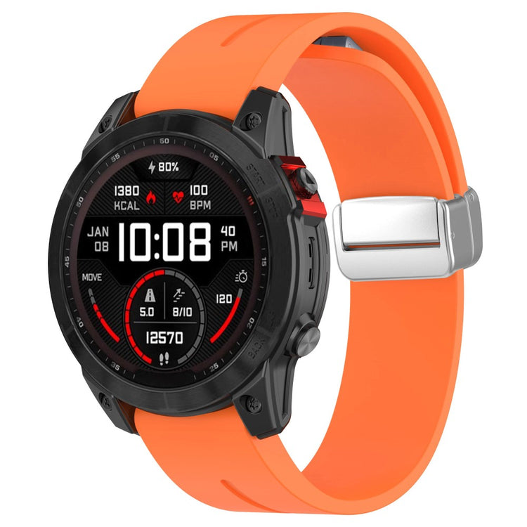 Rigtigt Kønt Silikone Universal Rem passer til Smartwatch - Orange#serie_4