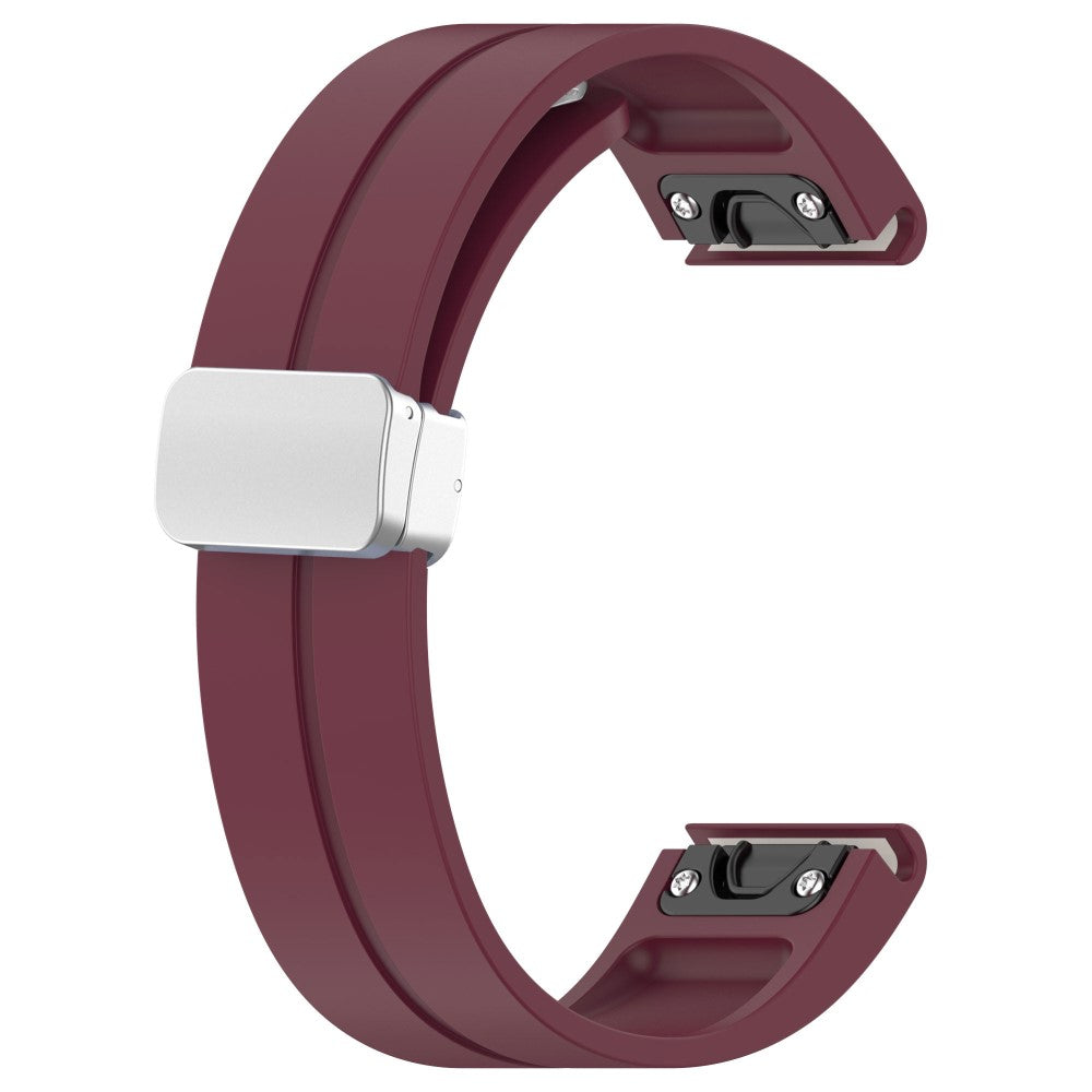 Super Godt Silikone Universal Rem passer til Smartwatch - Rød#serie_8